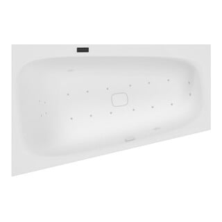 Hoesch Whirlpool iSensi Piège 1800x1400 Monolithe li. Système iSensi Blanc, BiColor Blanc-Gris