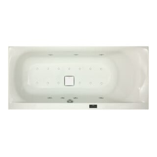 Hoesch Whirlpool iSensi Rechteck 1900x900 Laola II, Weiß/verchromt/Motor re/li