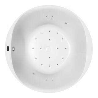 Hoesch Whirlpool iSensi Rond 1500 Monolith avec remplissage Chrome, Airsystem iSensi