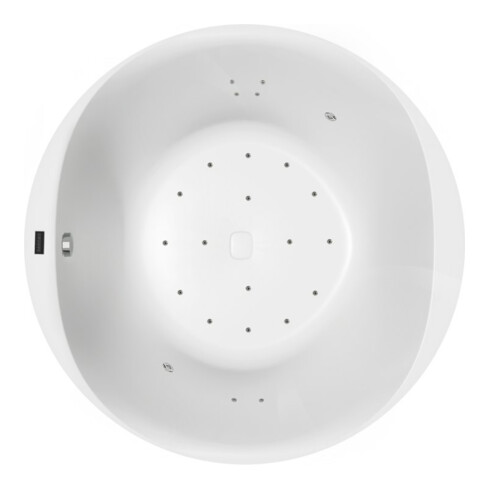 Hoesch Whirlpool iSensi Rond 1500 Monolith avec remplissage Chrome, Airsystem iSensi