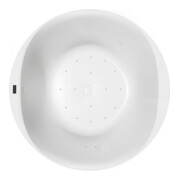 Hoesch Whirlpool iSensi Rond 1500 Monolith avec trop-plein, système iSensi Blanc