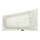 Hoesch Whirlpool iSensi Trapèze 1500x1000 gauche Reviva II, blanc/chromé/moteur gauche-1