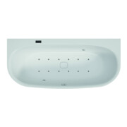 Hoesch Whirlpool iSensi Vorwand 1800x800 Monolith iSensi System re., BiColor Weiß-Grau