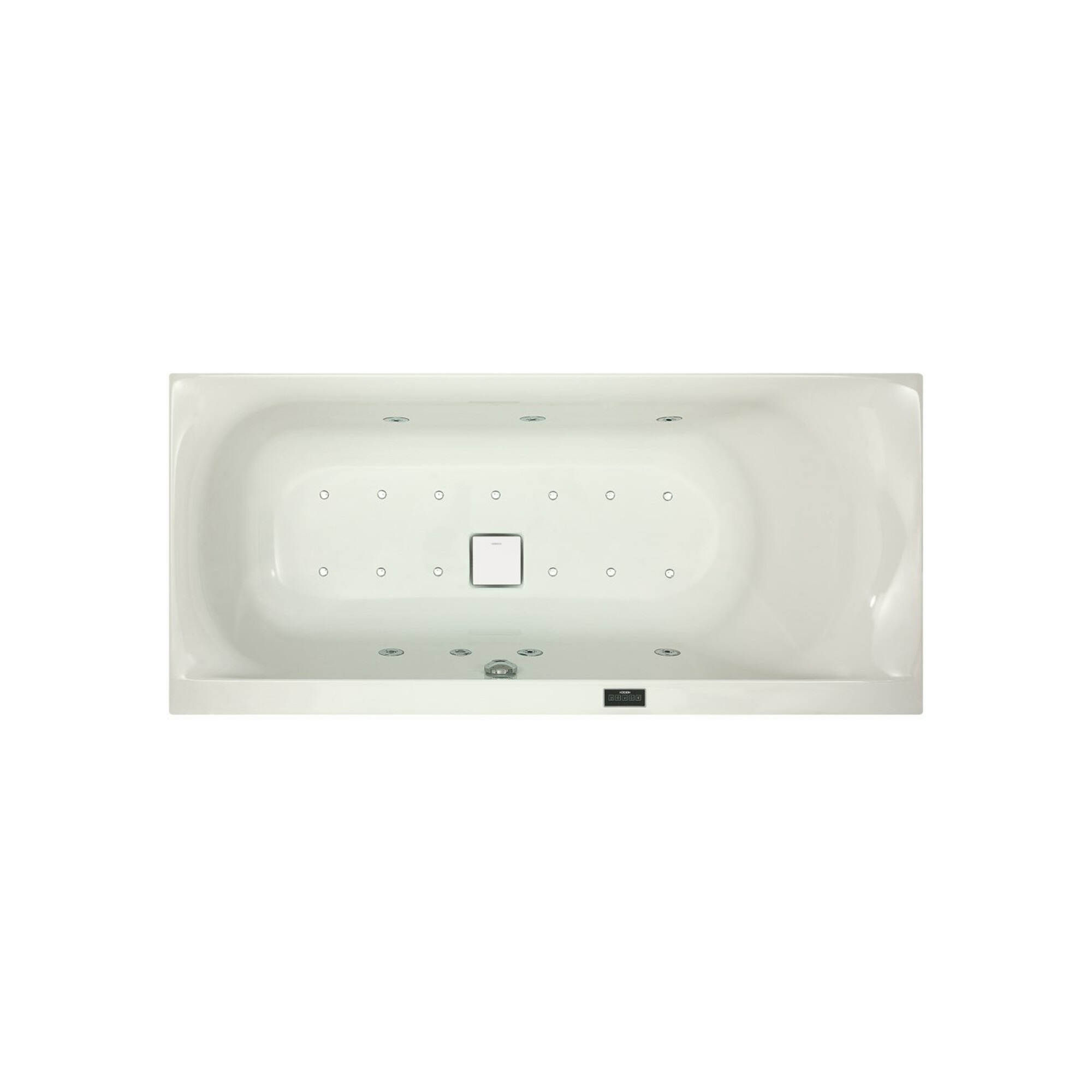 Hoesch Whirlpool Largo 3692&Laola II Whirl+Air weiß/verchromt/Motor re./li.