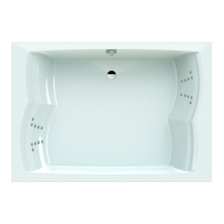 Hoesch Whirlpool Largo 3692&Tergum pour 2 personnes blanc/chromé/Moteur droite/gauche