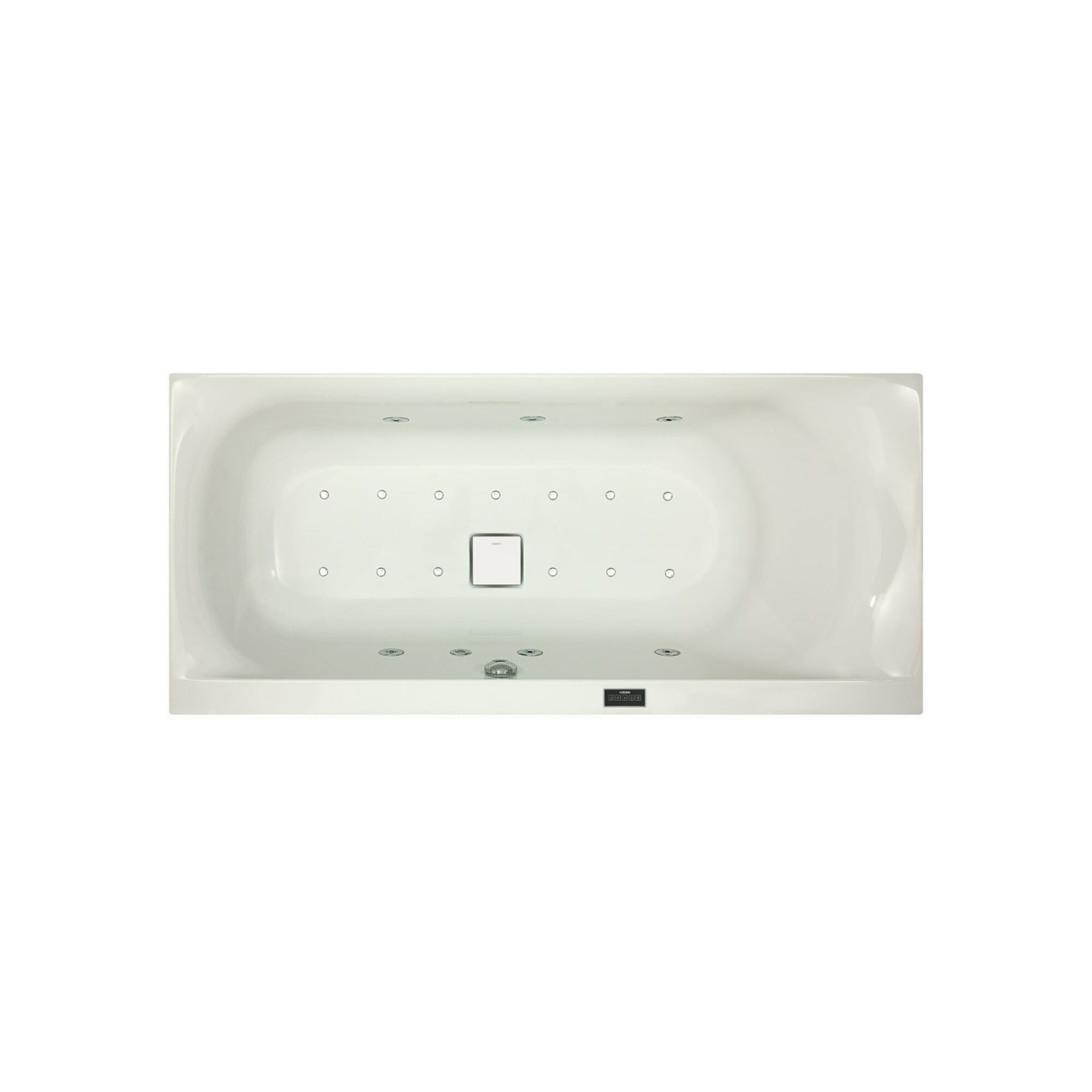 Hoesch Whirlpool Largo 3694&Laola II Whirl+Air weiß/verchromt/Motor links