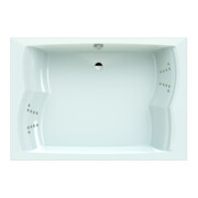 Hoesch Whirlpool Santee 6652 & Tergum pour 2 bains à remous, blanc/chromé/moteur central