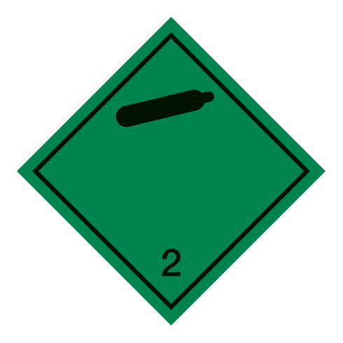 HOFFMANN Gevaargoed symbool Niet ontvlambare, niet-giftige gassen, Type: 04100