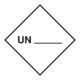 HOFFMANN Gevaargoed symbool UN voor eigen opschrift, Type: 04100-1