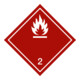 HOFFMANN Contrassegno di merce pericolosa Gas infiammabili, Modello: 04100-1