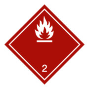 HOFFMANN Contrassegno di merce pericolosa Gas infiammabili, Modello: 04100
