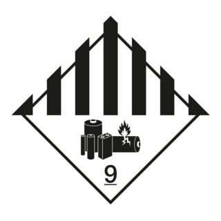 HOFFMANN Gevaargoed symbool Lithiumbatterijen, Type: 04100