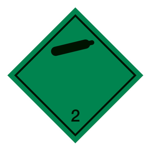 HOFFMANN Gevaargoed symbool Niet ontvlambare, niet-giftige gassen, Type: 04150