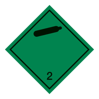 HOFFMANN Gevaargoed symbool Niet ontvlambare, niet-giftige gassen, Type: 04300