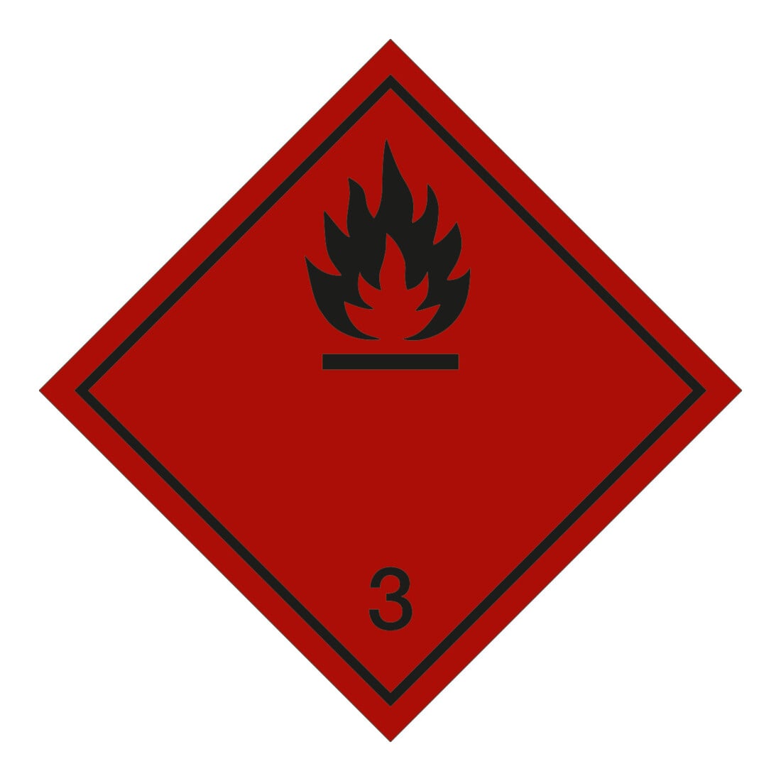HOFFMANN Gevaargoed symbool Ontvlambare vloeistoffen, Type: 04100