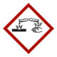 HOFFMANN Gevaarstofsymbool Bijtende werking, Type: 03026-1