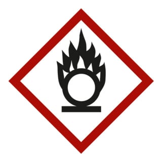 HOFFMANN Gevaarstofsymbool Vlam over cirkel, Type: 03026