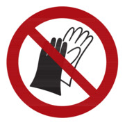 HOFFMANN Panneau d’interdiction Utilisation de gants interdite, type : 04200