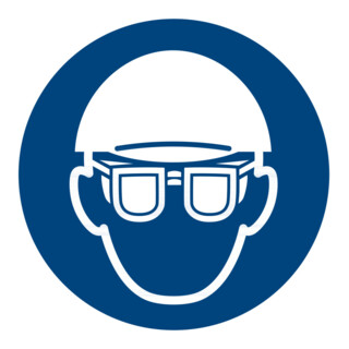HOFFMANN Panneau d’obligation Utiliser protection des yeux et de la tête, type : 01200