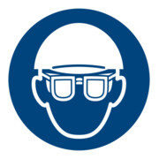 HOFFMANN Panneau d’obligation Utiliser protection des yeux et de la tête, type : 01200-1