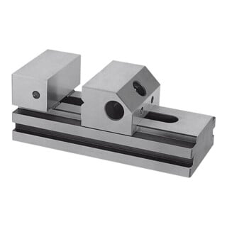 HOFFMANN Schleif- und Kontrollschraubstock mit Schnellverstellung, Backenbreite A: 120mm