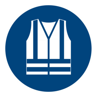 HOFFMANN Segnali di obbligo, Utilizzare gilet alta visibilità, Modello: 04100