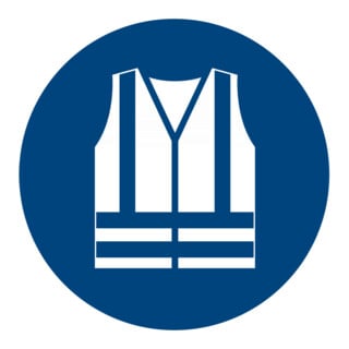 HOFFMANN Segnali di obbligo, Utilizzare gilet alta visibilità, Modello: 04200