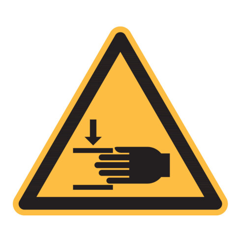 HOFFMANN Simbolo di avvertimento, Attenzione alle mani, Modello: 01200