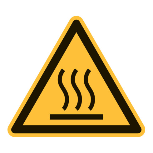 HOFFMANN Simbolo di avvertimento, Attenzione alle superfici calde, Modello: 01200