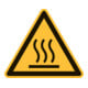 HOFFMANN Simbolo di avvertimento, Attenzione alle superfici calde, Modello: 02200-1