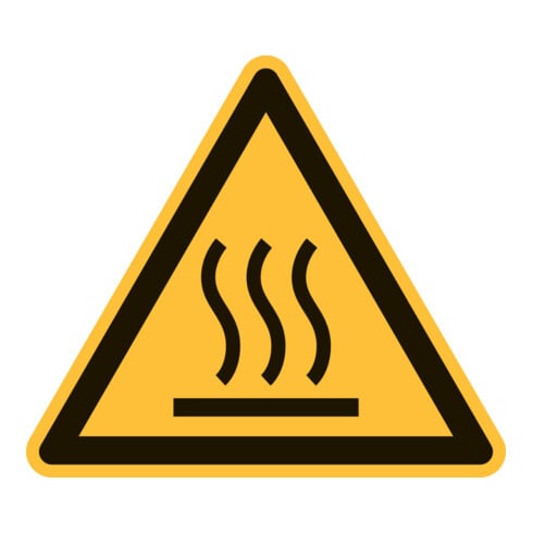 HOFFMANN Simbolo di avvertimento, Attenzione alle superfici calde, Modello: 02200