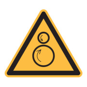 HOFFMANN Simbolo di avvertimento, Attenzione: rulli rotanti pericolosi, Modello: 01100