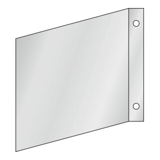 HOFFMANN Targa a bandiera montaggio a parete o a soffitto, Modello: 02150