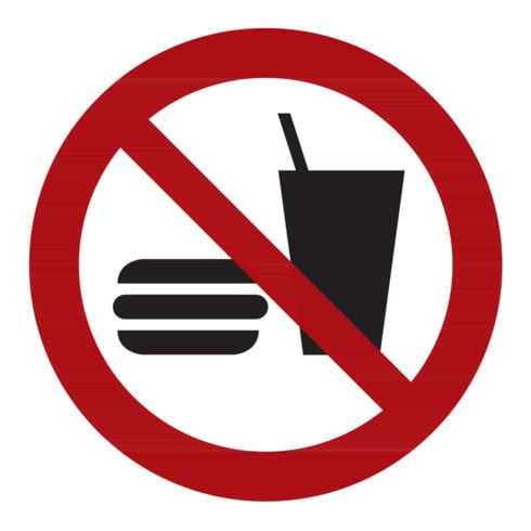 HOFFMANN Verbodstekens Eten en drinken verboden, Type: 04200