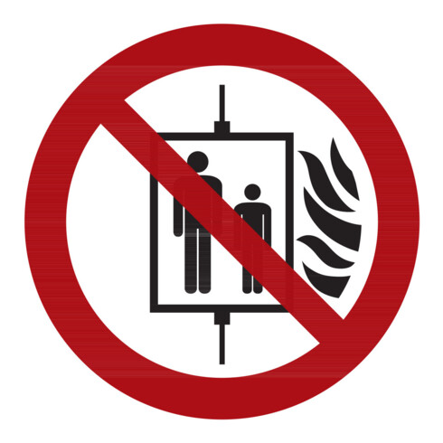 HOFFMANN Verbodstekens Lift bij brand niet gebruiken, Type: 02200