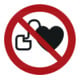 HOFFMANN Verbodstekens Verbod voor personen met pacemakers, Type: 04100-1