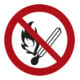 HOFFMANN Verbodstekens Vuur, open licht en roken verboden, Type: 02400-1