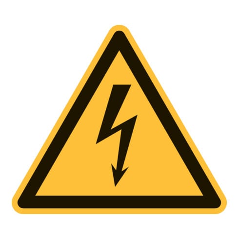 HOFFMANN Waarschuwingstekens Waarschuwing voor elektrische spanning, Type: 01100