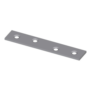 Hohage Plaque de connexion L.80mm B.15mm S.2,0mm VA gestr.
