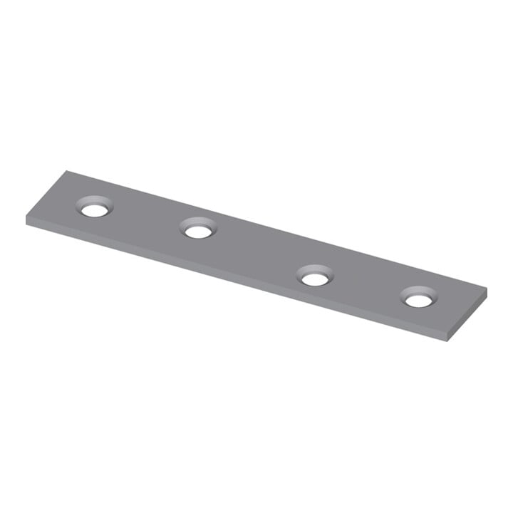 Hohage Verbindungsblech L.80mm B.15mm S.2,0mm VA gestr.