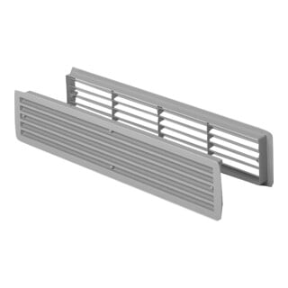 HOJU,Badez.Lüftungsgitter L 457mm, H 92mm Edelstahlfarben