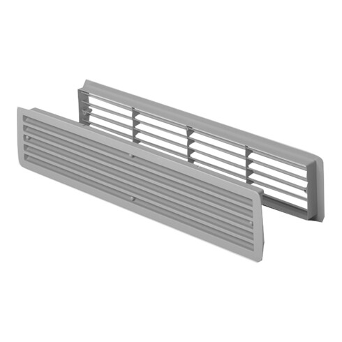HOJU Grille de ventilation pour salle de bain L 457 mm, H 92 mm brun noisette