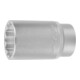 HOLEX 12-kant dop lang,1/2 inch inch-uitvoering, Sleutelwijdte: 1.7/16inch-1