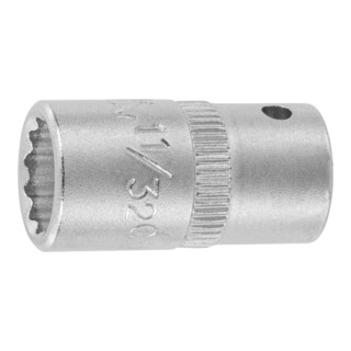HOLEX 12-kant-Einsatz 1/4 Zoll zöllige Ausführung, Schlüsselweite: 11/32Zoll