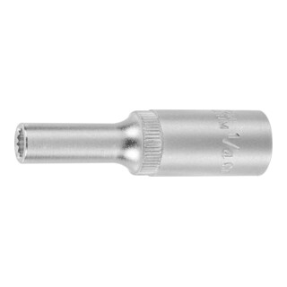 HOLEX 12-kant-Einsatz 3/8 Zoll, lang zöllige Ausführung, Schlüsselweite: 1/4Zoll
