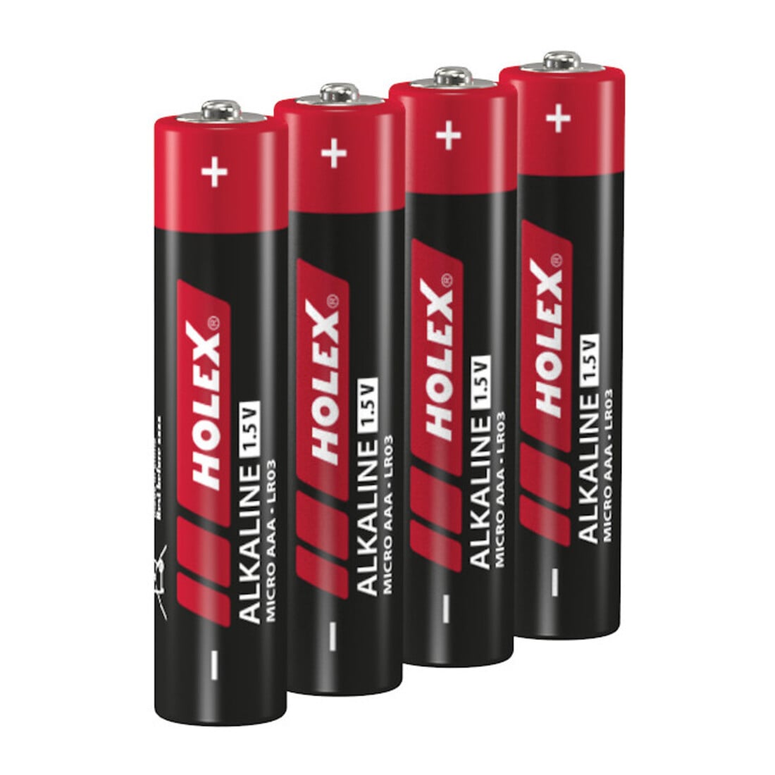 HOLEX Alkali-Mangan-Batterien LR3, 4 Stück