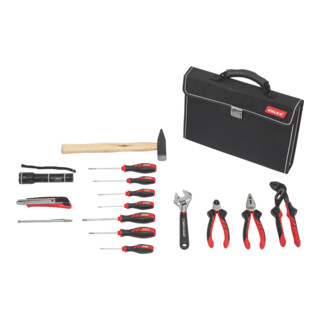 HOLEX Assortiment montagegereedschap, 15-delig in een gereedschapsetui, Aantal delen: 15