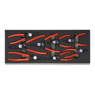 HOLEX Assortiment precisie-borgveertangen, Aantal gereedschappen: 8