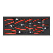 HOLEX Assortiment precisie-borgveertangen, Aantal gereedschappen: 8
