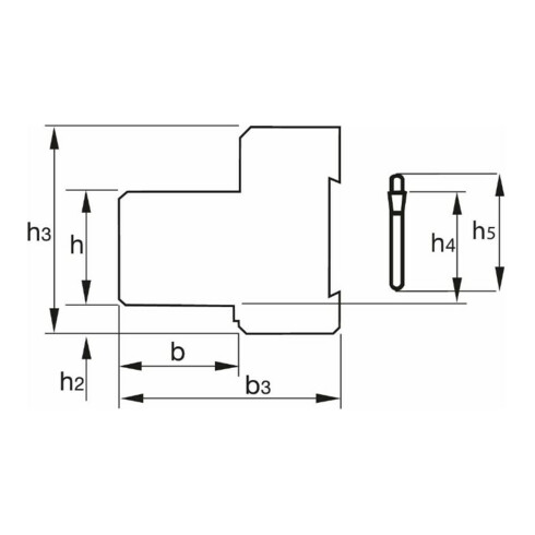 HOLEX Basishouder, Schachthoogte h: 16 mm